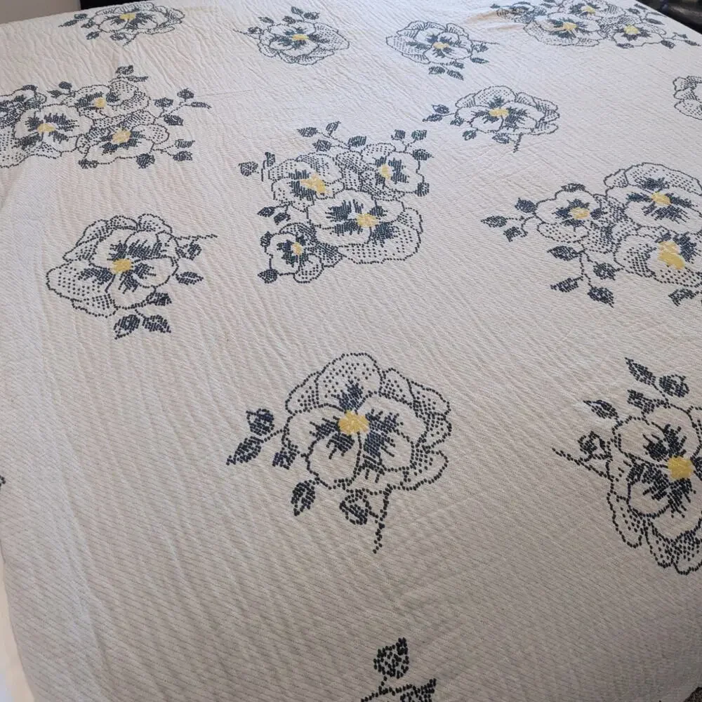 by Anthropologie Twin Jacquard-Woven Galia Duvet Cover